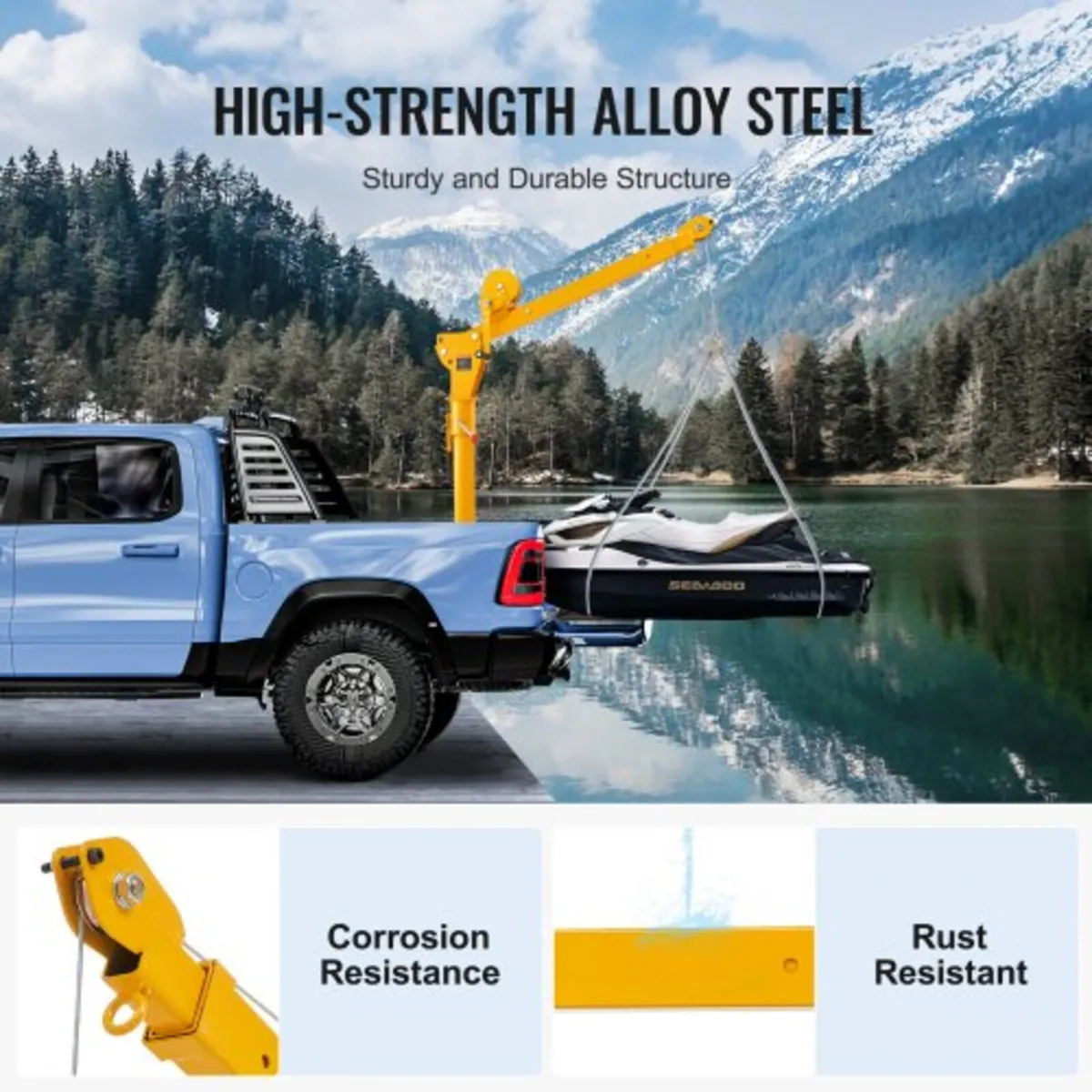 Pickup Truck Crane, Folding Truck-Mounted Bed Cran - Image 2