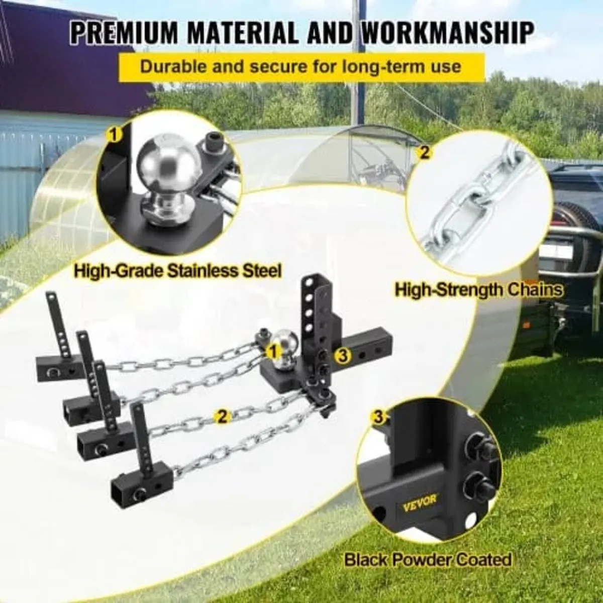 Weight Distribution Hitch, 1000 lb Tongue Capacity - Image 2