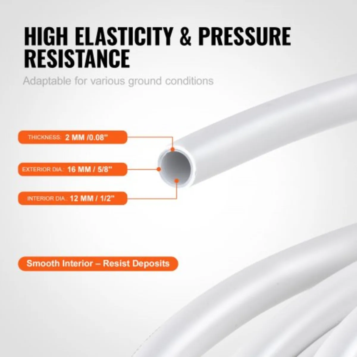 PEX-AL-PEX Tube, 200 m, 16 mm Diameter Aluminum-Pl - Image 3