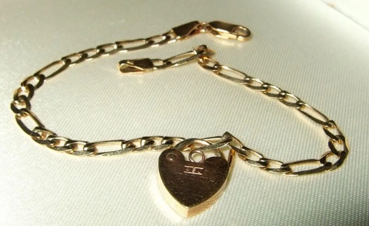 Vintage 9ct Gold 'Jailors' Bracelet - Image 4