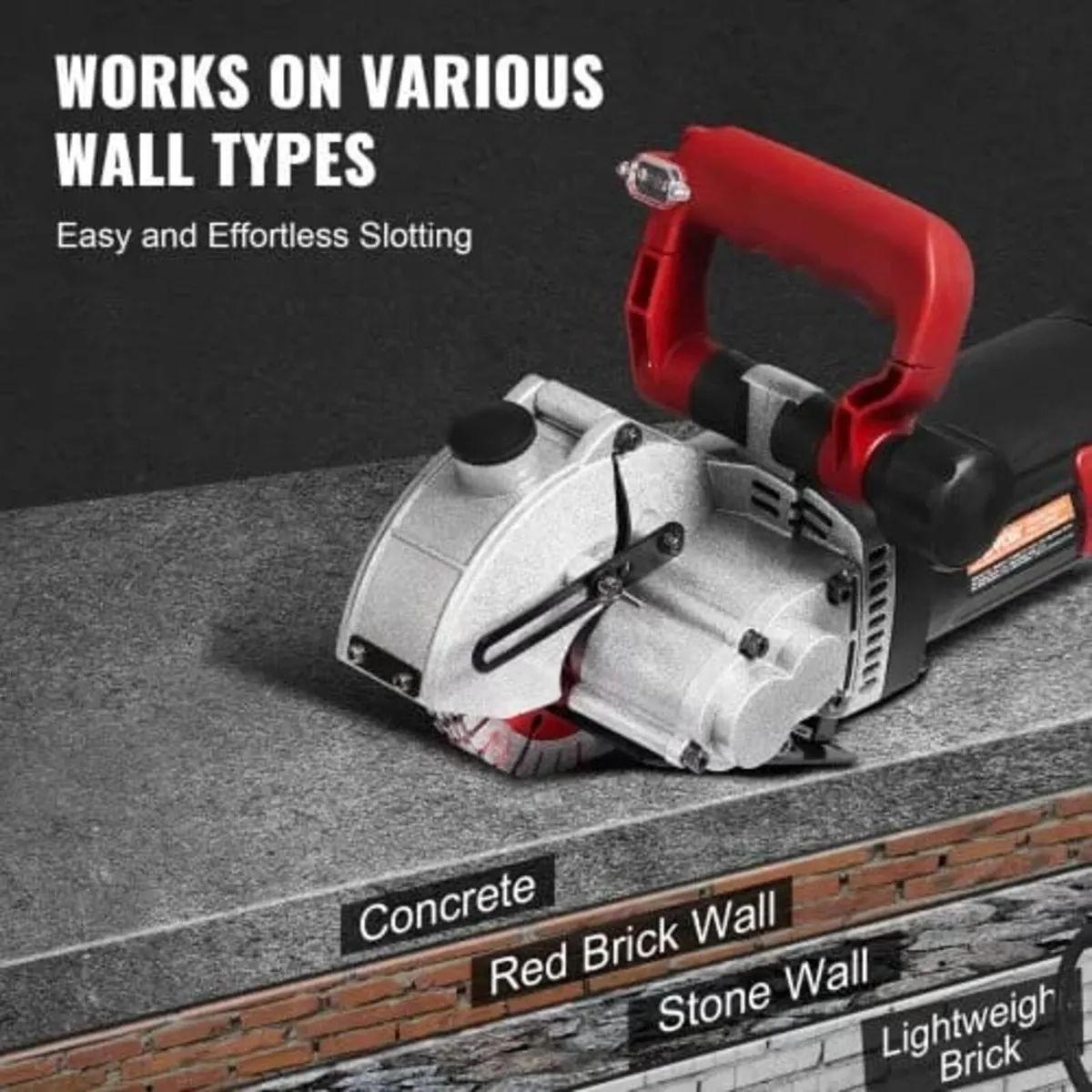 Wall Chaser, 34 mm Cutting Depth Wall Cutting Mach - Image 2