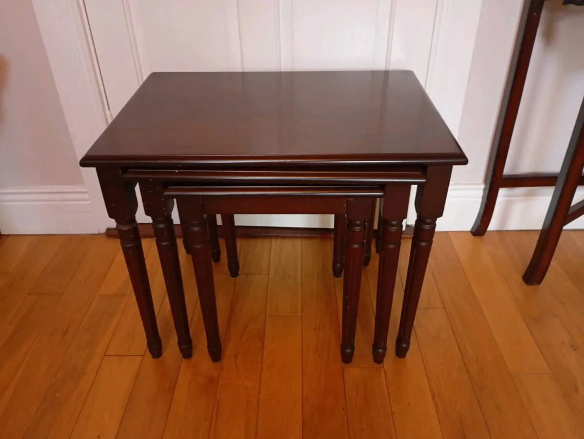 Mahogany Nest of Tables - Image 1