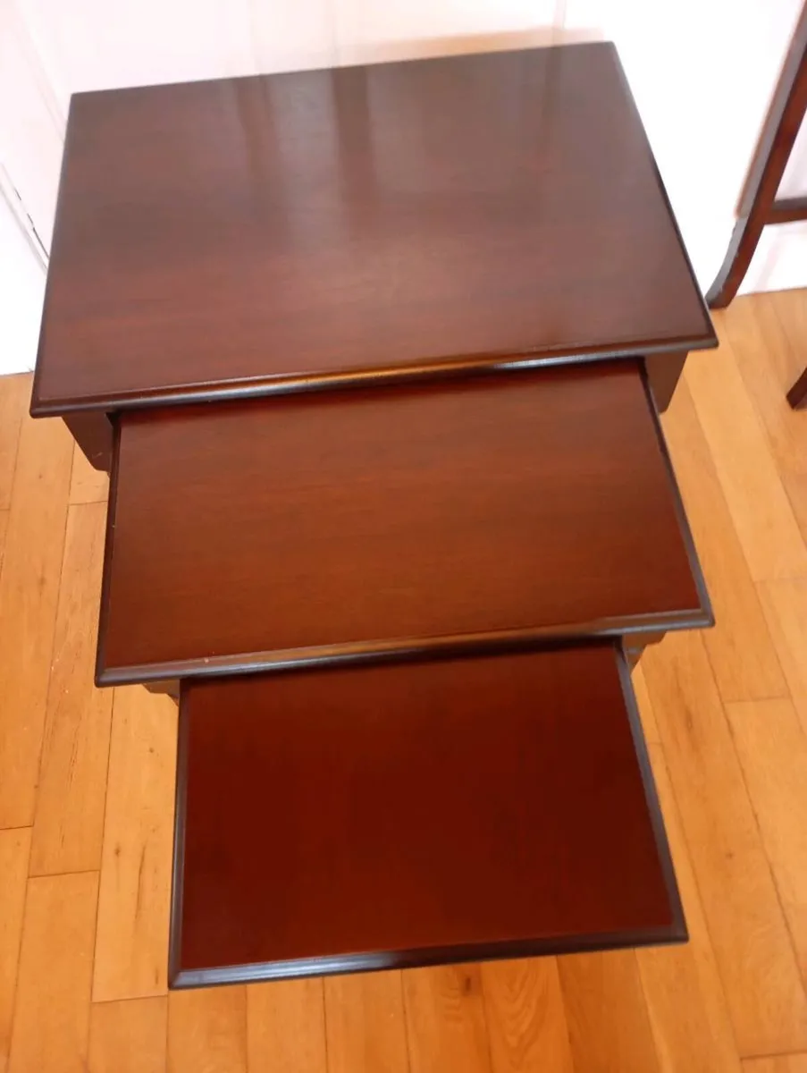 Mahogany Nest of Tables - Image 2