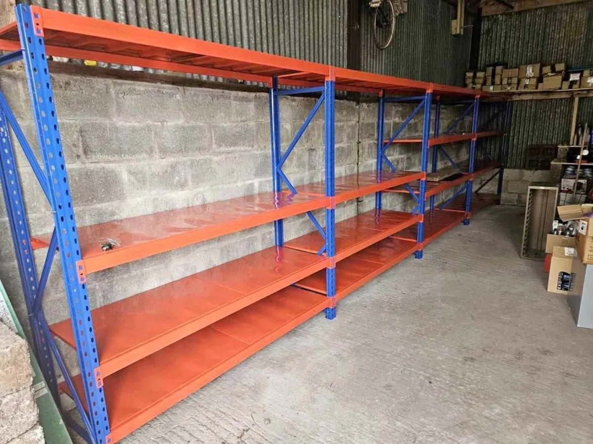 4 Tier Longspan Shelving Sheds Garages Shelves - Image 1