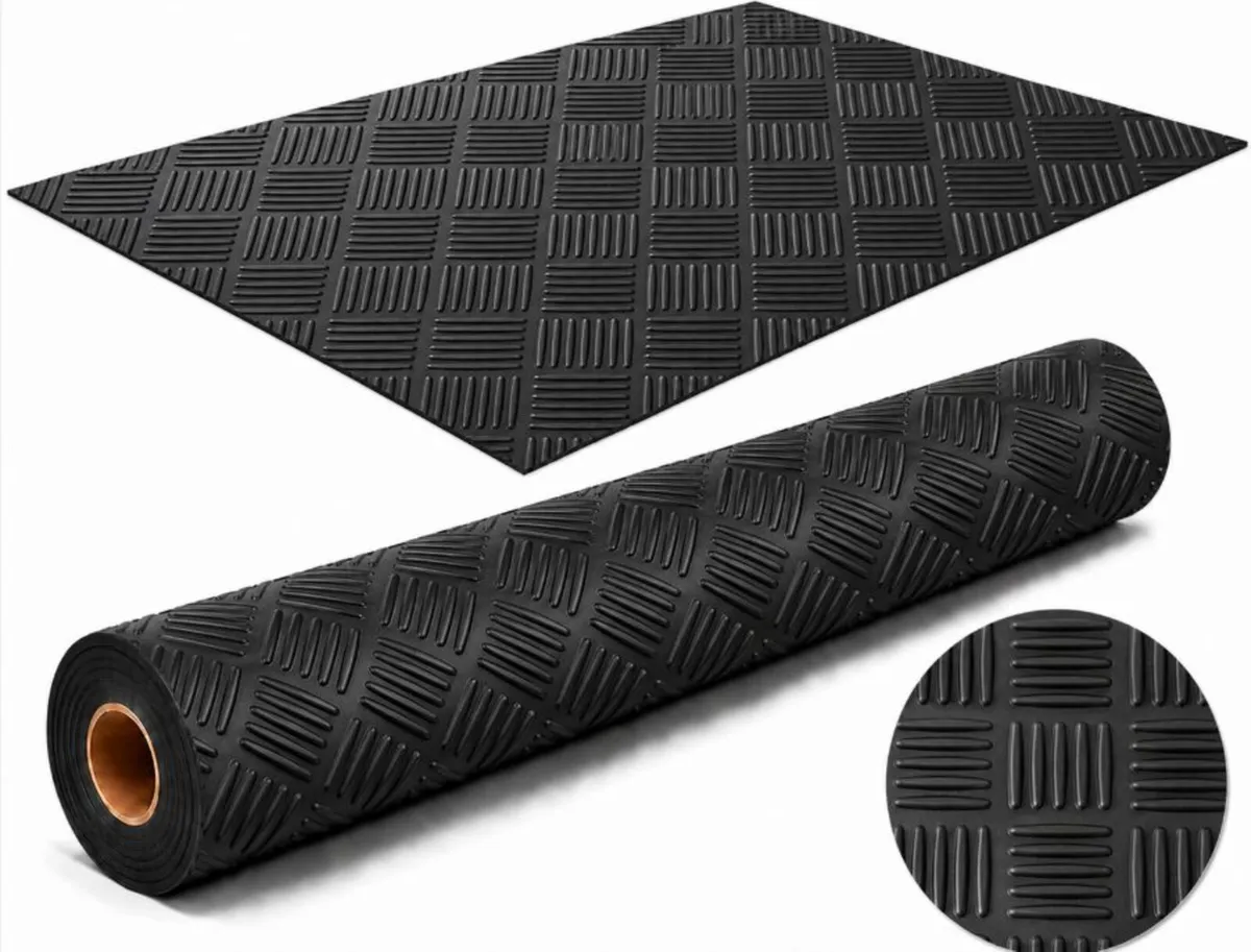 Checker Rubber Mat - 3mm thickness, 1m(W) x 3m (L) - Image 3