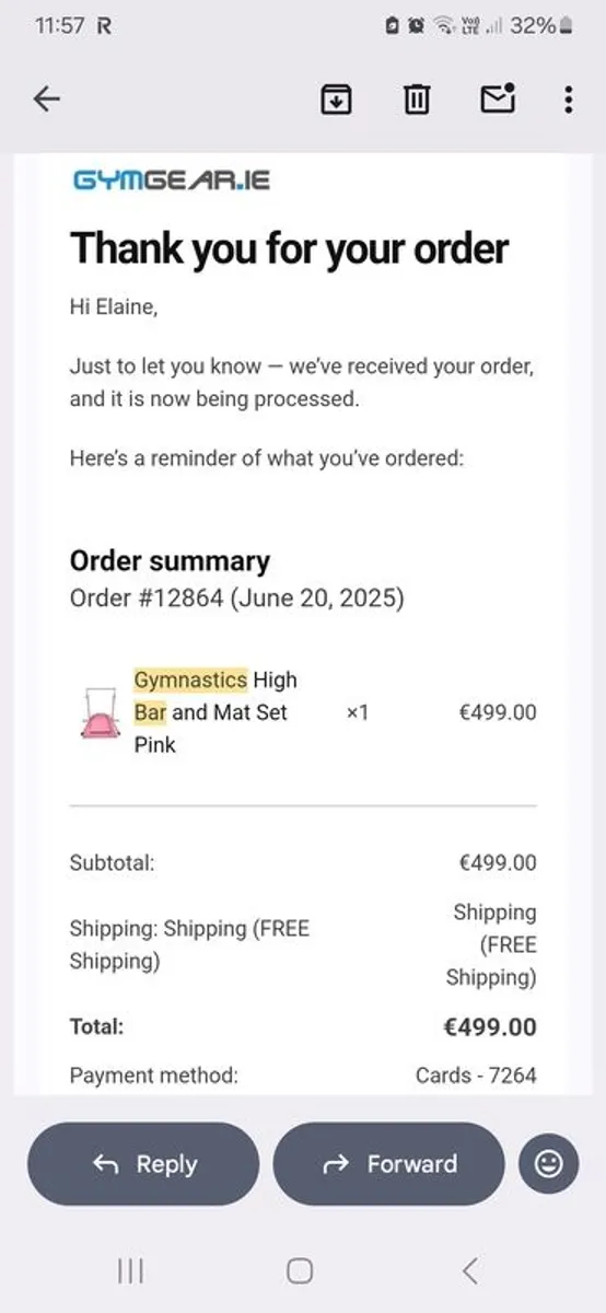 Gymnastics Ajustable high bar and mats - price reduced - Image 3