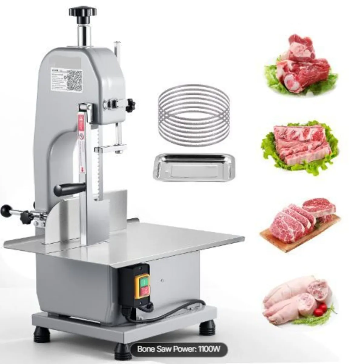 Commercial Electric Meat Bandsaw, 1100W - Image 1