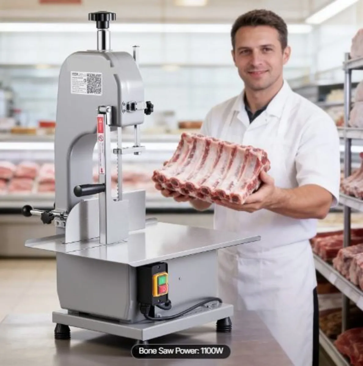 Commercial Electric Meat Bandsaw, 1100W - Image 4