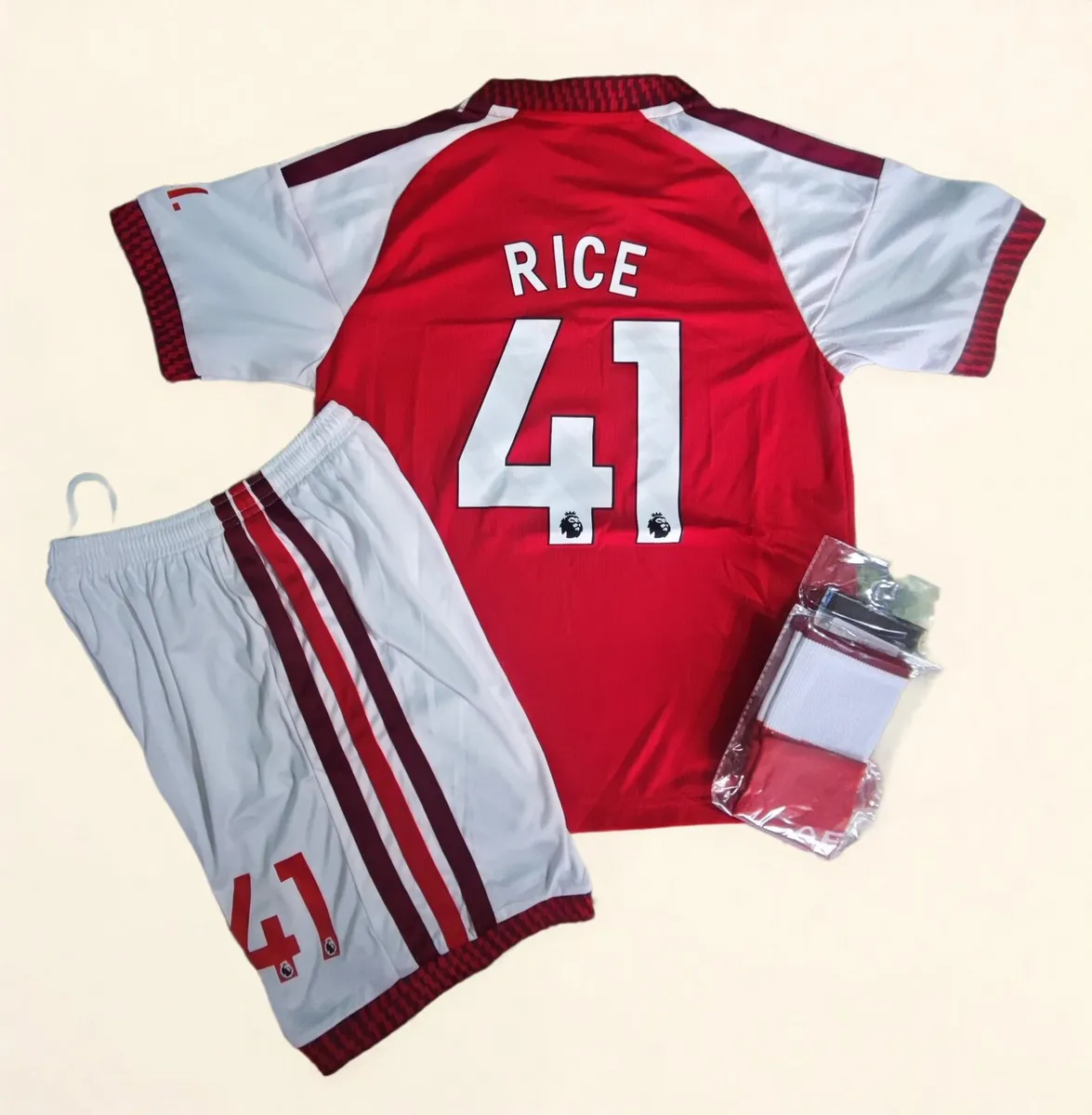 ARSENAL 26/27 (RICE 41) KIDS KIT, SIZE: 10/11 YRS - Image 1