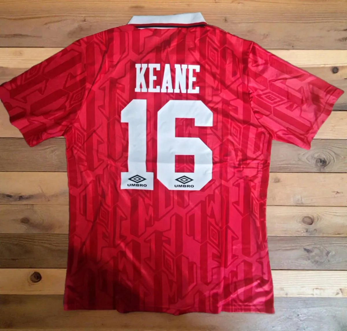MAN UTD (RETRO/KEANE 16) JERSEY, SIZE : XL - Image 1