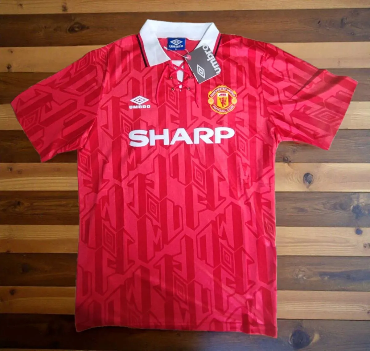 MAN UTD (RETRO/KEANE 16) JERSEY, SIZE : XL - Image 2