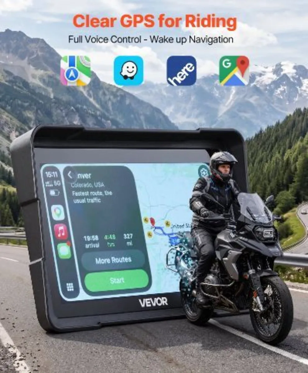 7 Inch Wireless Motorcycle Carplay - Image 2