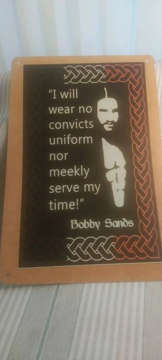 Tin sign - Image 1