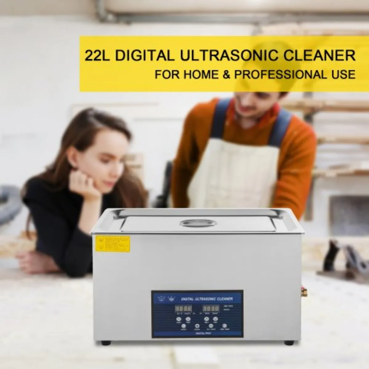 Dual Frequency 22L Ultrasonic Cleaner with Heater - Image 2