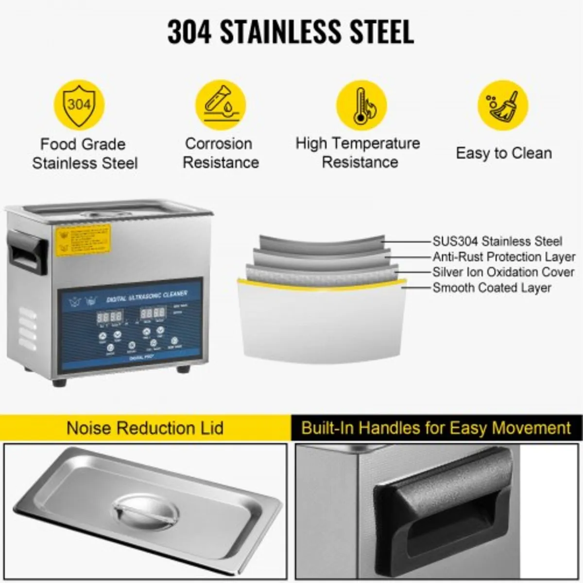6L Ultrasonic Cleaner Dual Frequency Ultrasonic Cl - Image 2