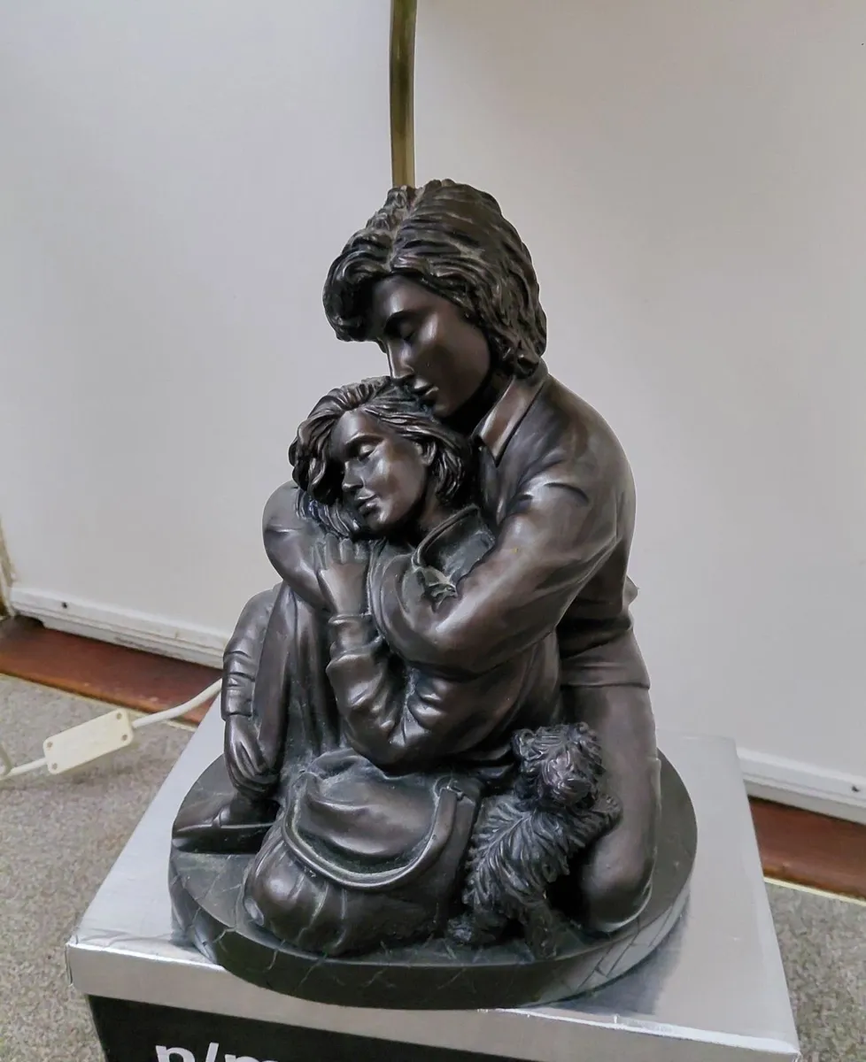 Bronze couple lamp - Image 3