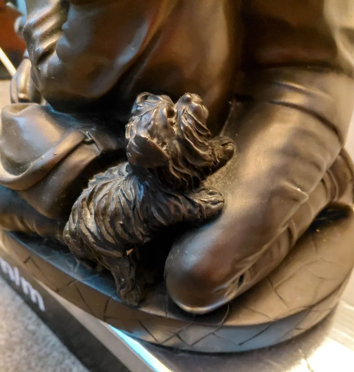 Bronze couple lamp - Image 1