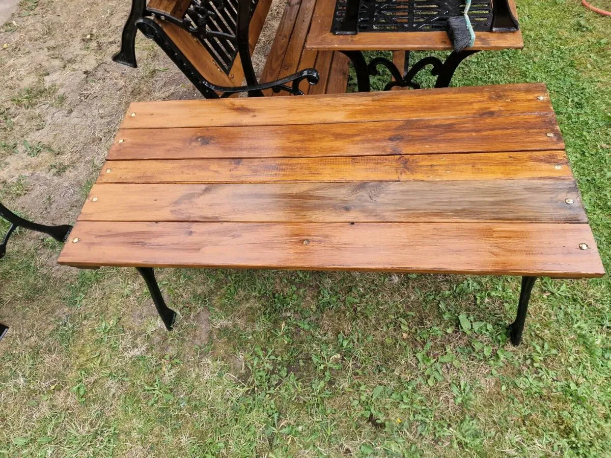 Garden table cast iron - Image 4