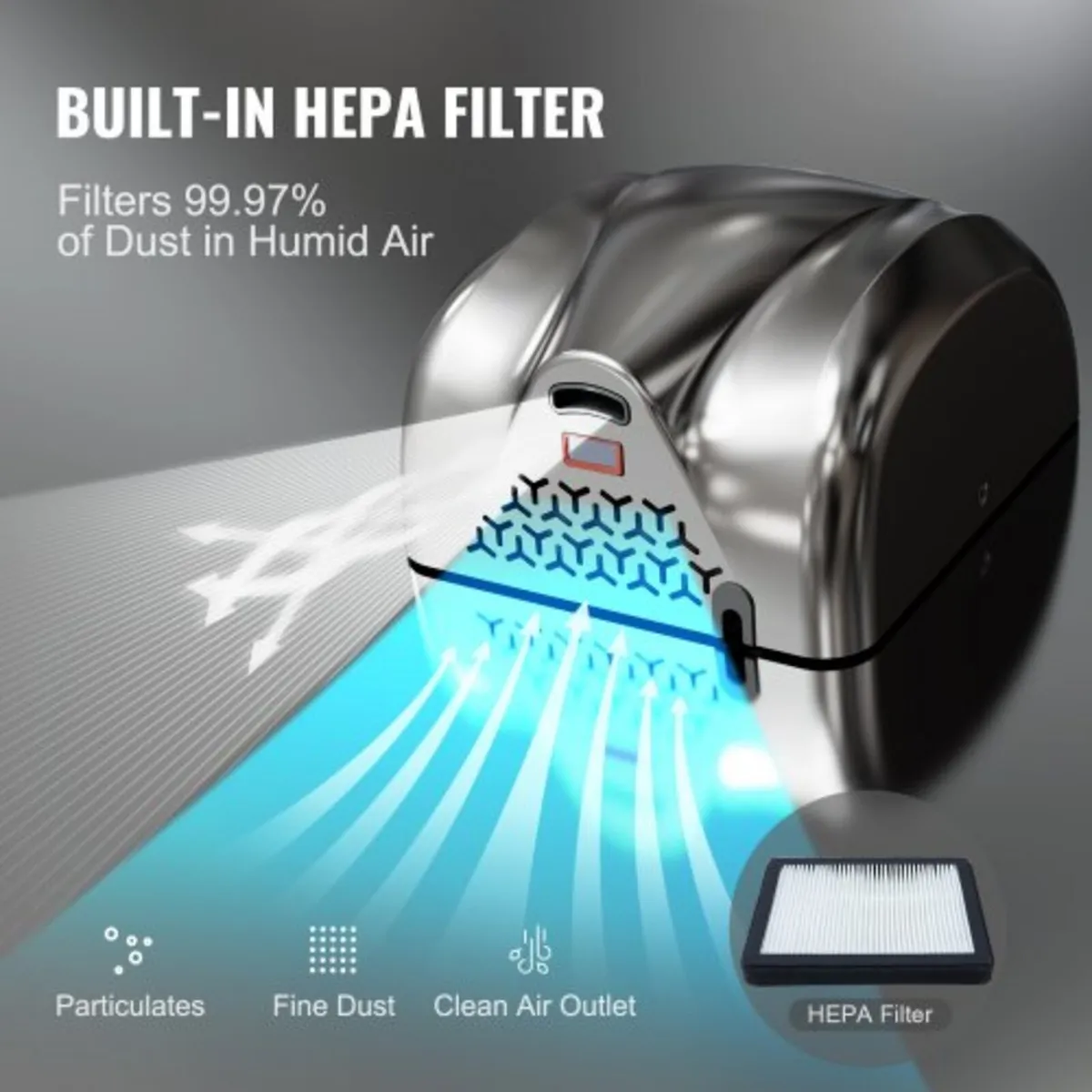 Heavy Duty Commercial Hand Dryer, 1800W Automatic - Image 4
