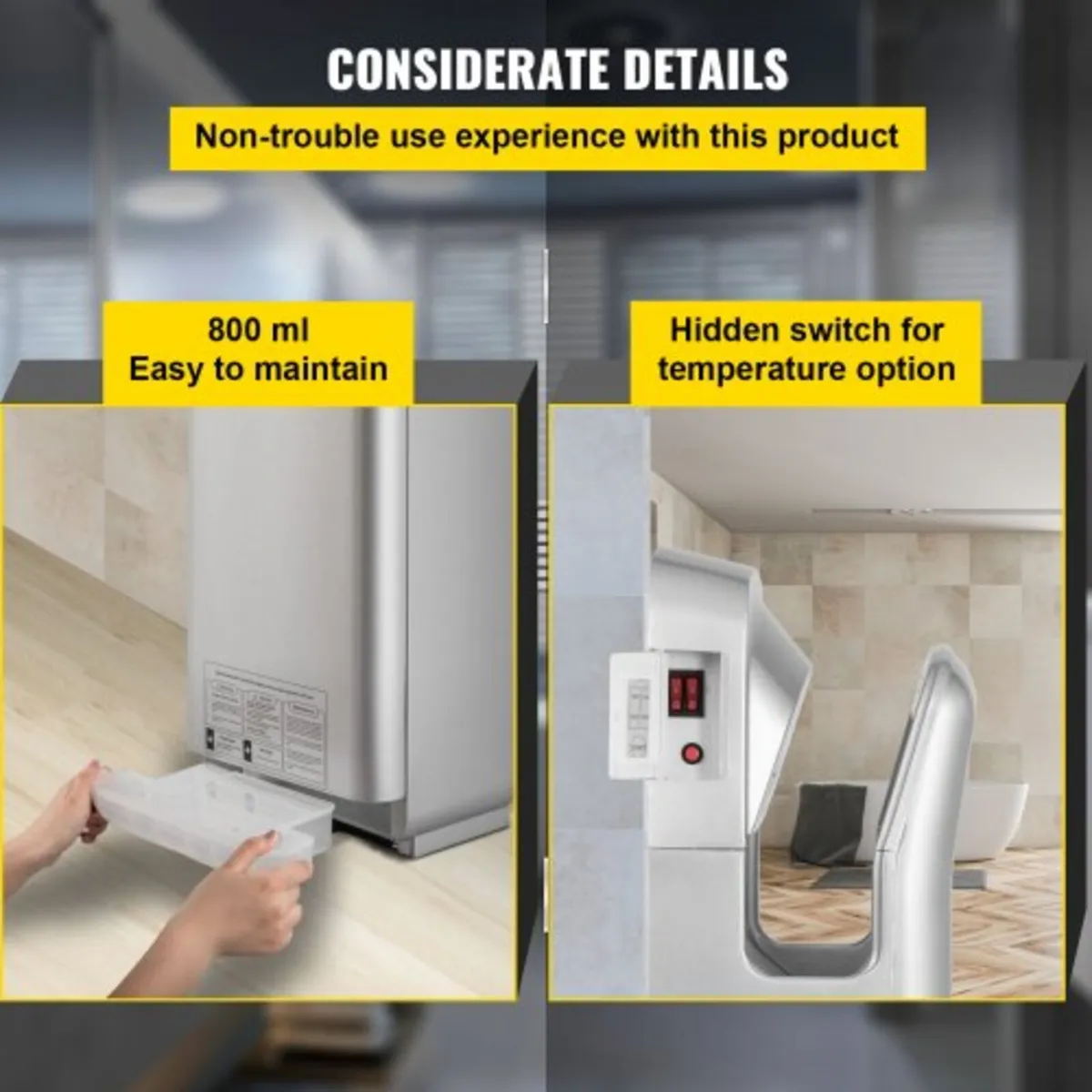 Jet Hand Dryer, Premium Electric Commercial Blade - Image 2
