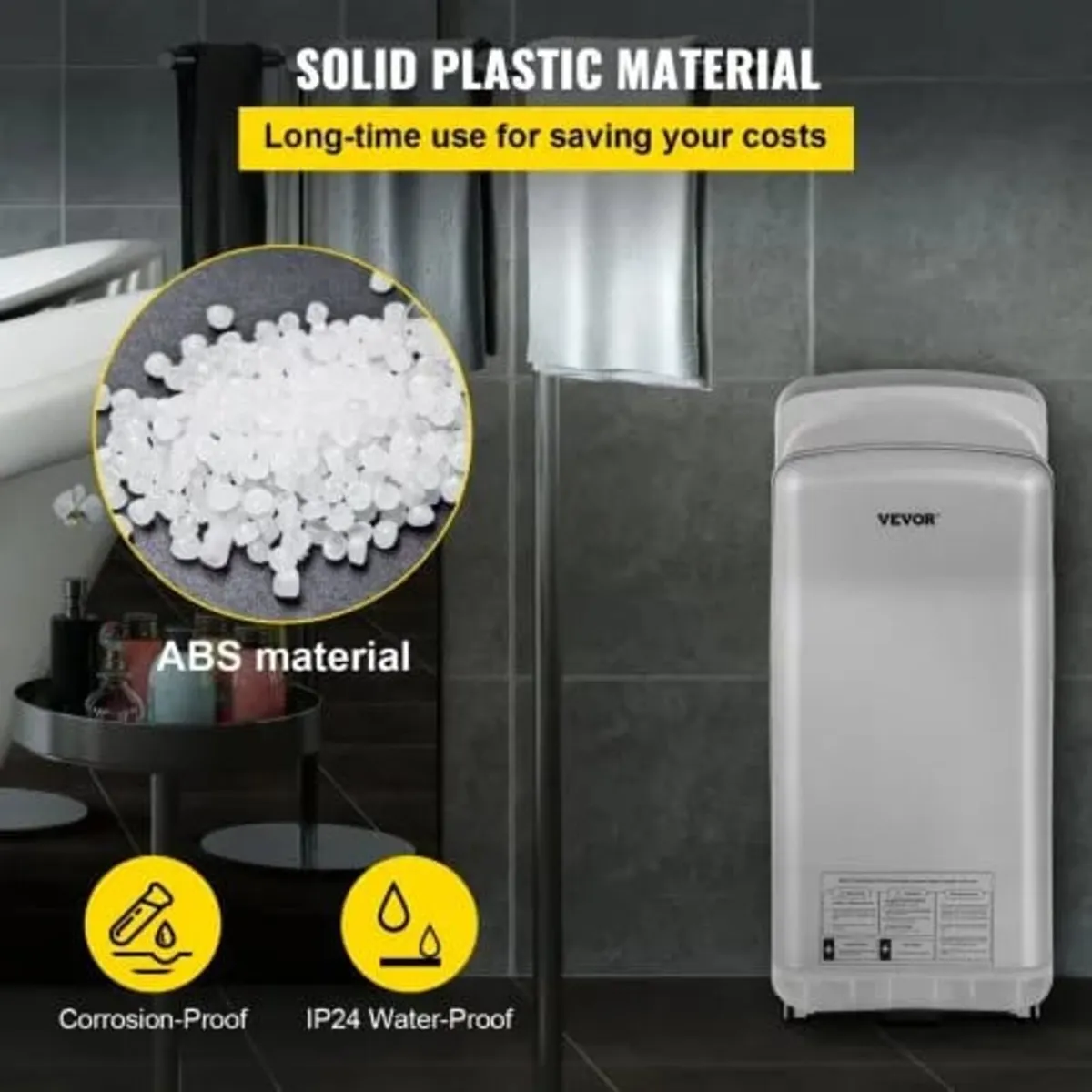 Jet Hand Dryer, Premium Electric Commercial Blade - Image 3