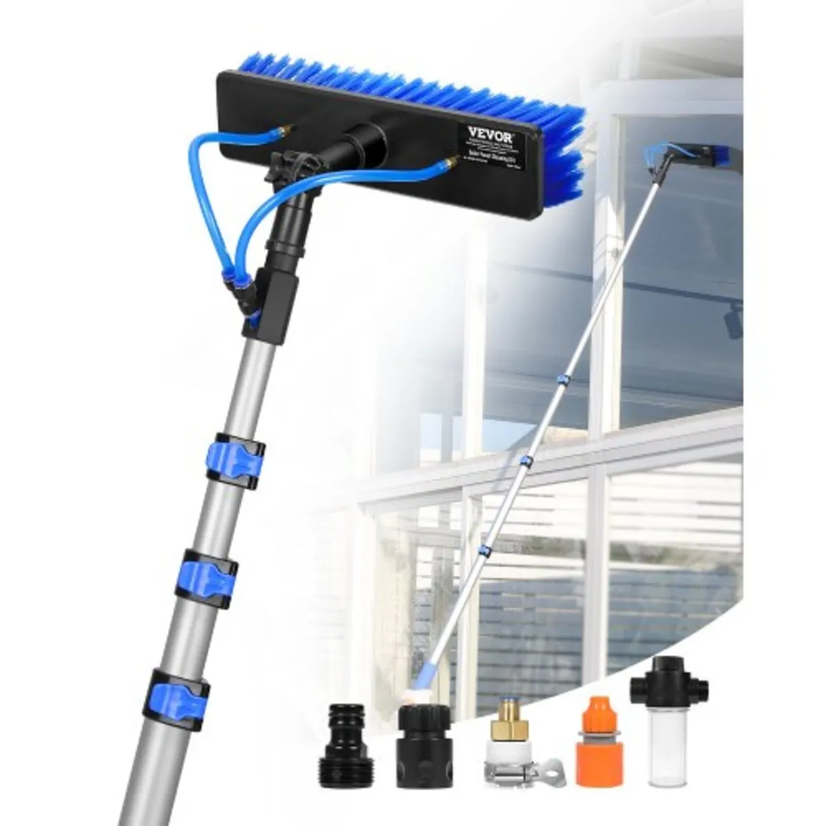 Water Fed Pole Kit, 6m Solar Panel Cleaning Pole w - Image 1