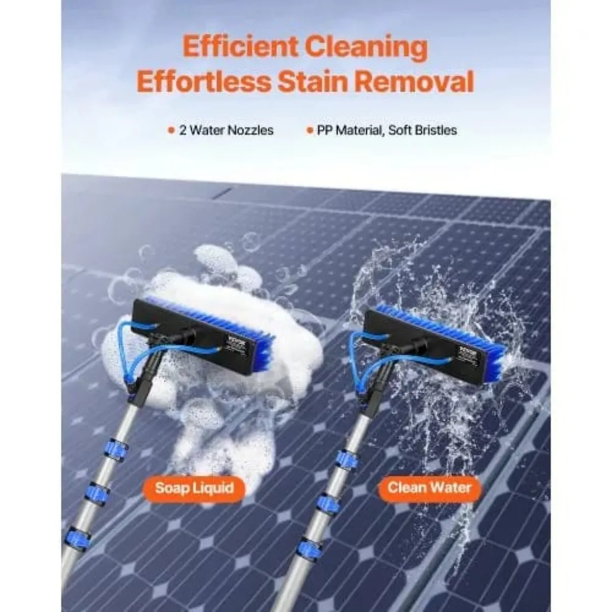 Water Fed Pole Kit, 6m Solar Panel Cleaning Pole w - Image 3