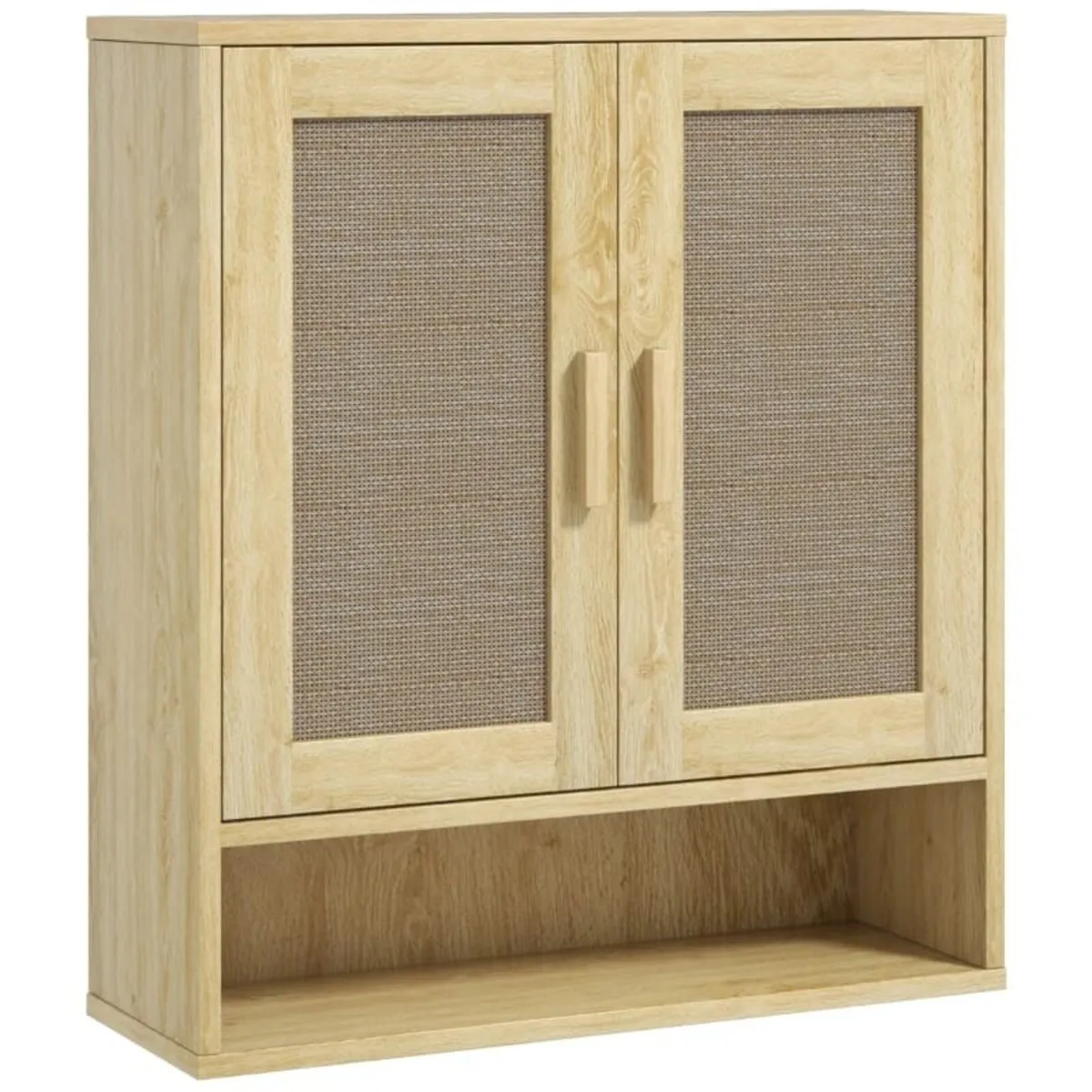 Bathroom Wall Cabinet Wall-Mounted WC Unit with Do - Image 4