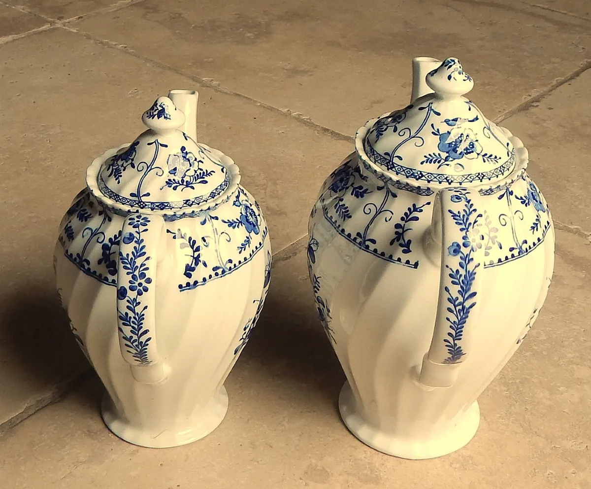2 Johnson Bros Indies Design Ironstone Coffee Pots - Image 3