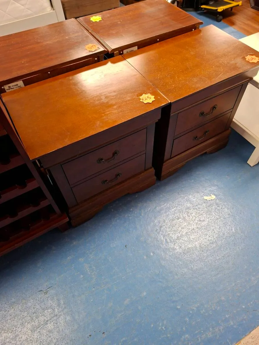 BEDSIDE LOCKERS X 2 - Image 1