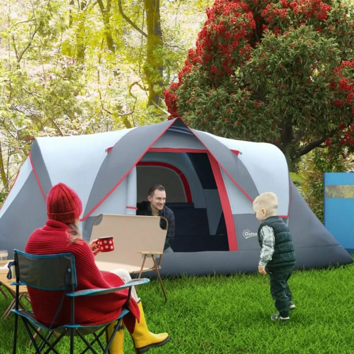 5-6 Man Dome Camping Tent Hiking Shelter UV Protec - Image 2