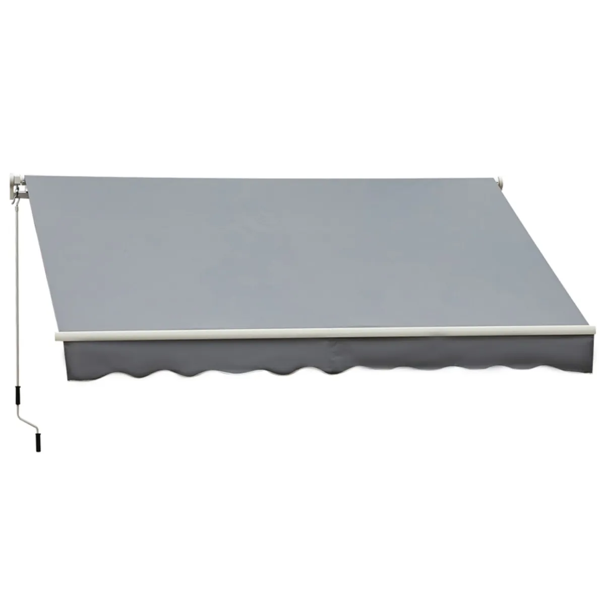 3 x 2.5m Manual Retractable Sun Shade Patio Awning - Image 1