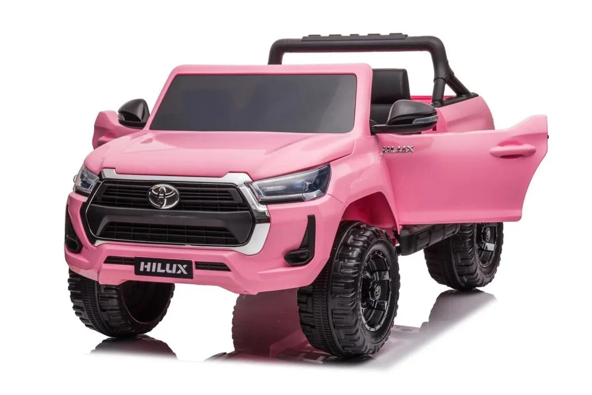 Toyota Hilux 12V Electric Ride On Jeep Pink - Image 2