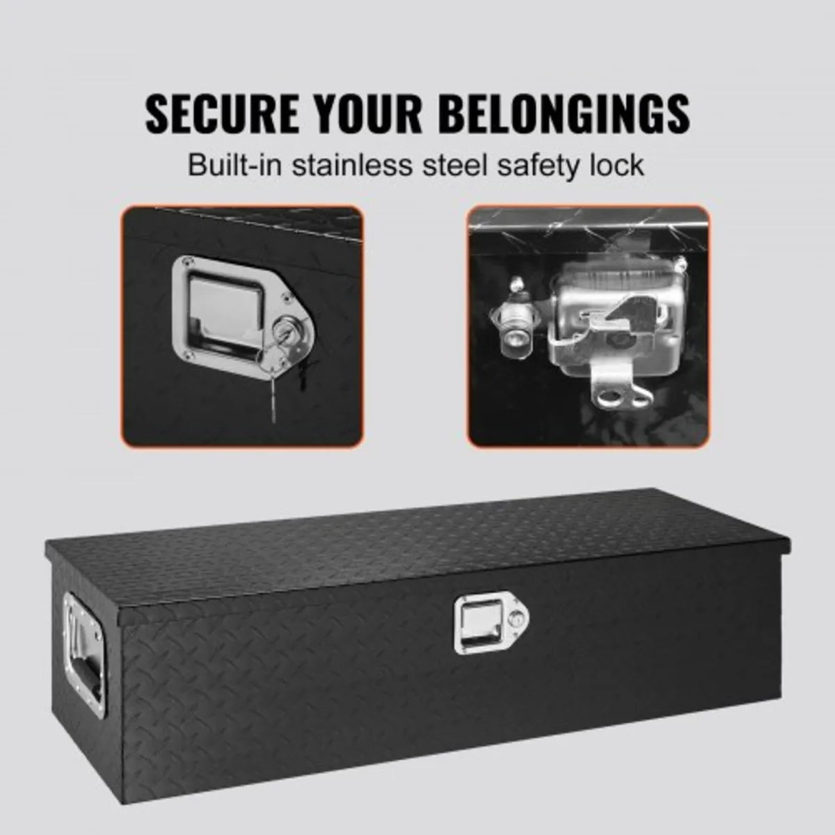 Storage Tool Box Chest Box Organizer for Pickup, T - Image 2