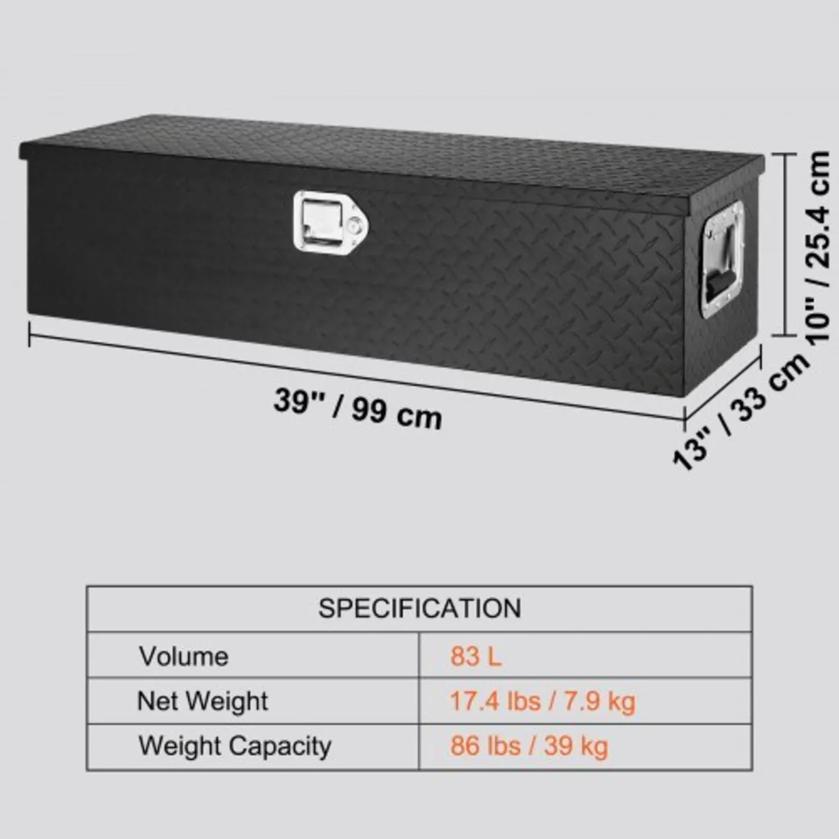 Storage Tool Box Chest Box Organizer for Pickup, T - Image 3