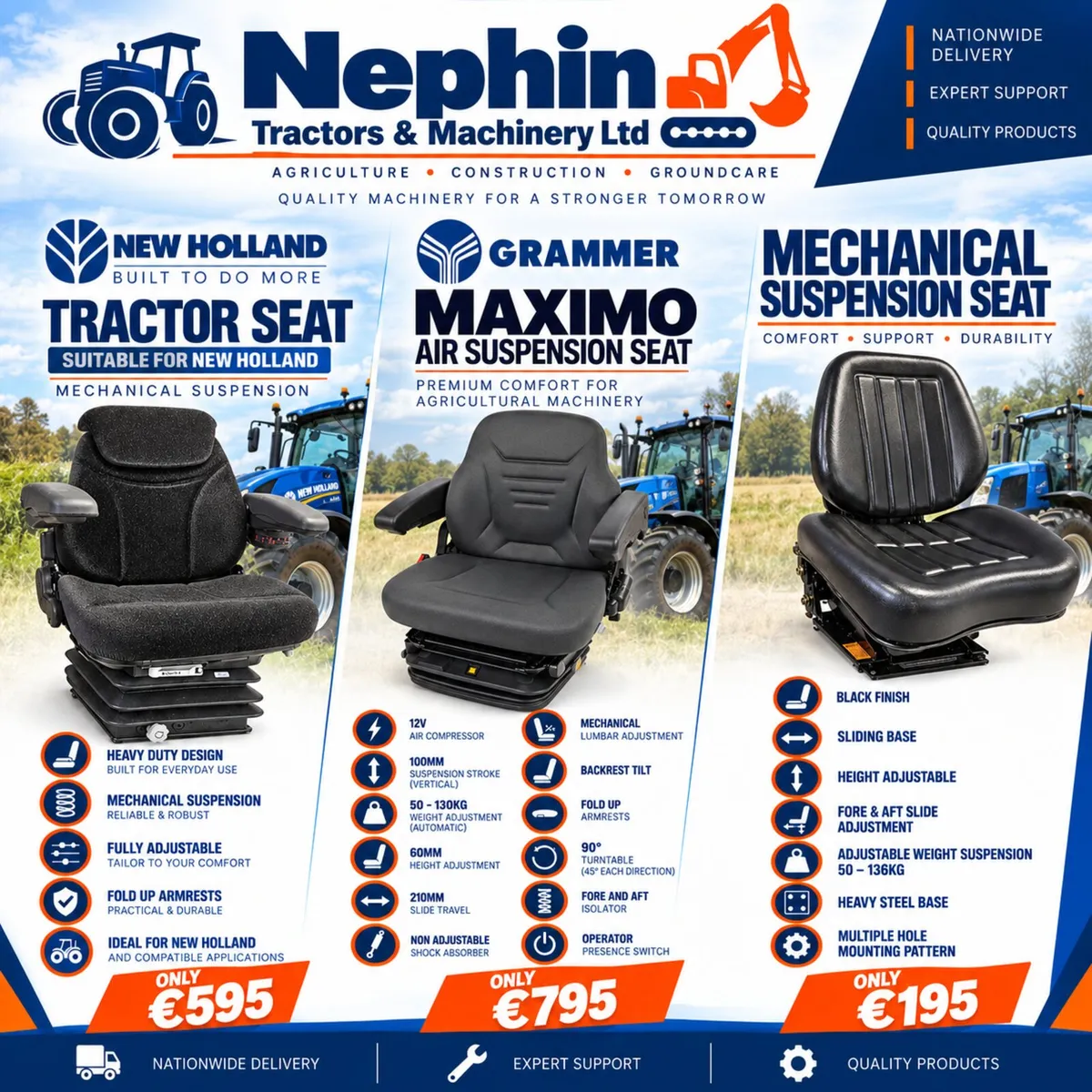 Tractor Seats For Sale - Image 1