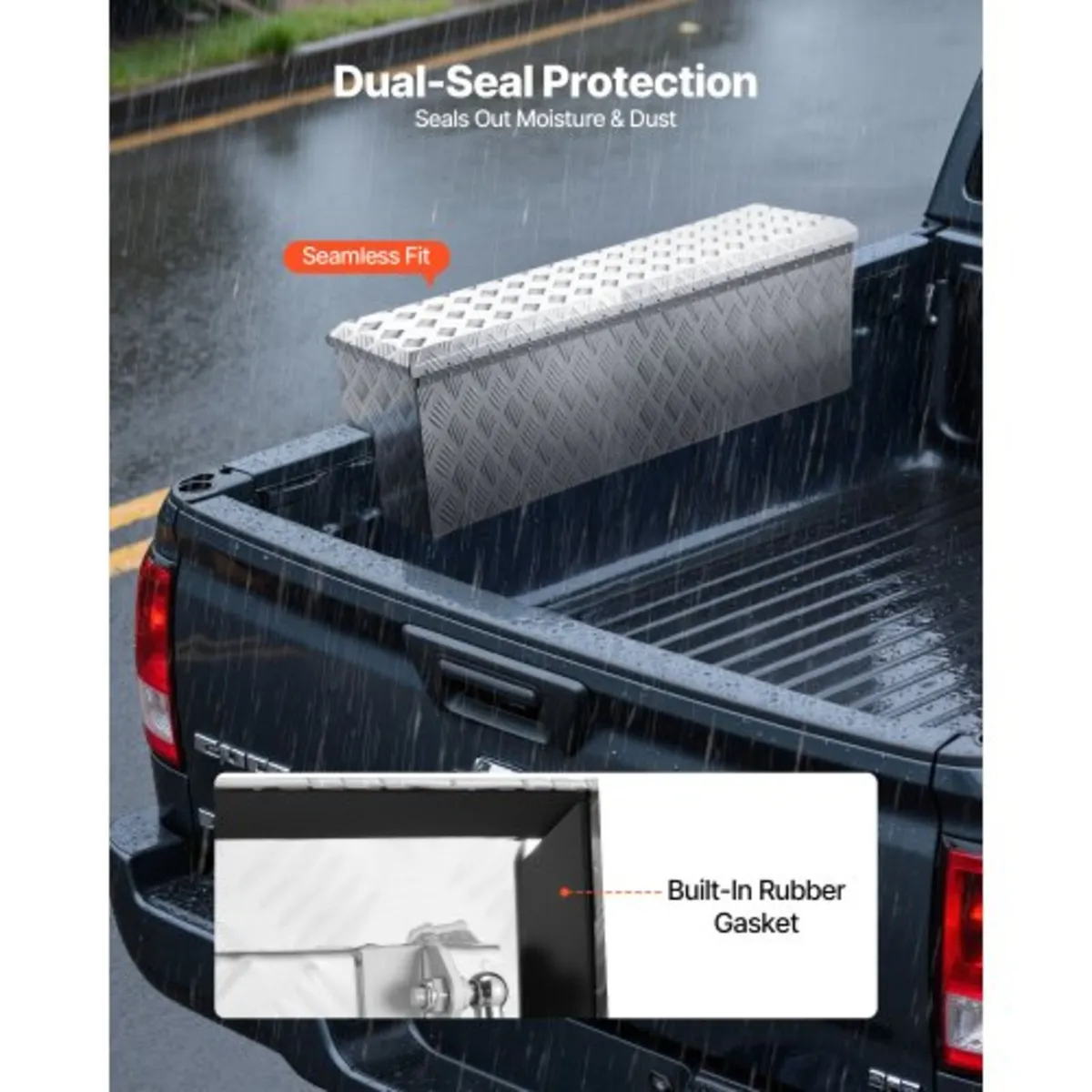 Truck Bed, RV, Trailer, 1219 x 340 x 330 mm, Silve - Image 3