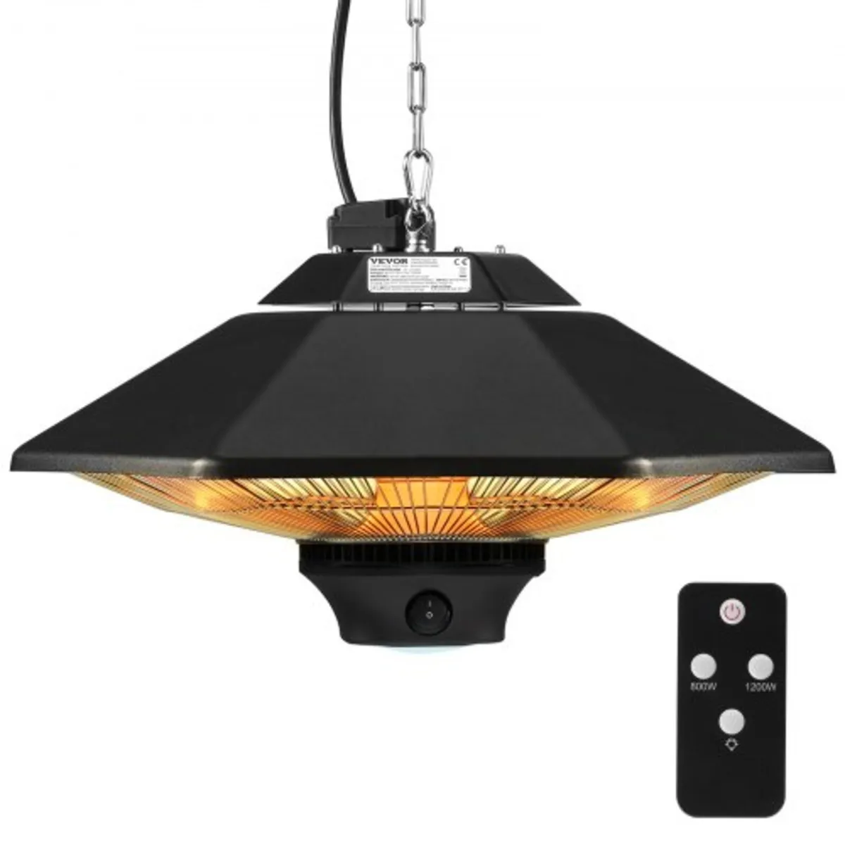 Hanging Patio Heater, 2000W Remote Control Outdoor - Image 1