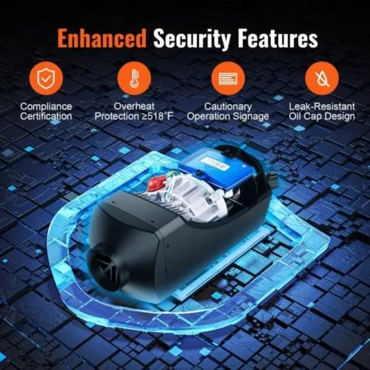 Bluetooth App Control Diesel Air Heater, 12V 2KW D - Image 4