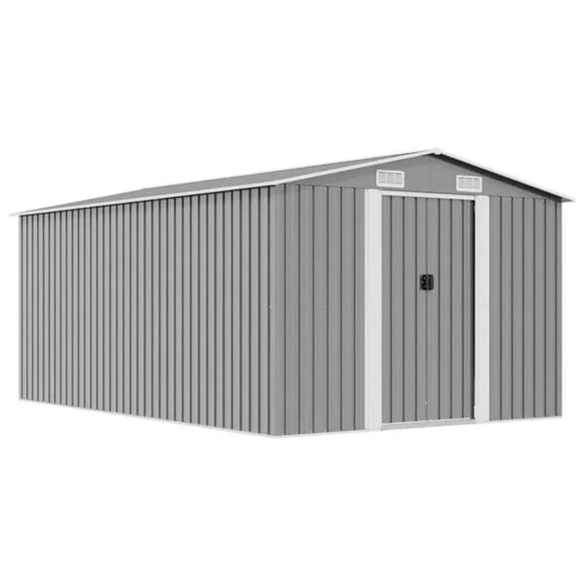 Garden Shed 257x392x181 cm Metal Grey

Description - Image 1