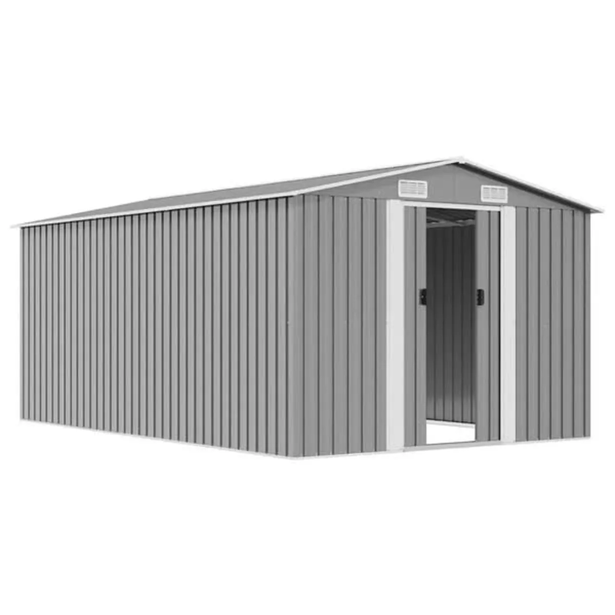 Garden Shed 257x392x181 cm Metal Grey

Description - Image 2