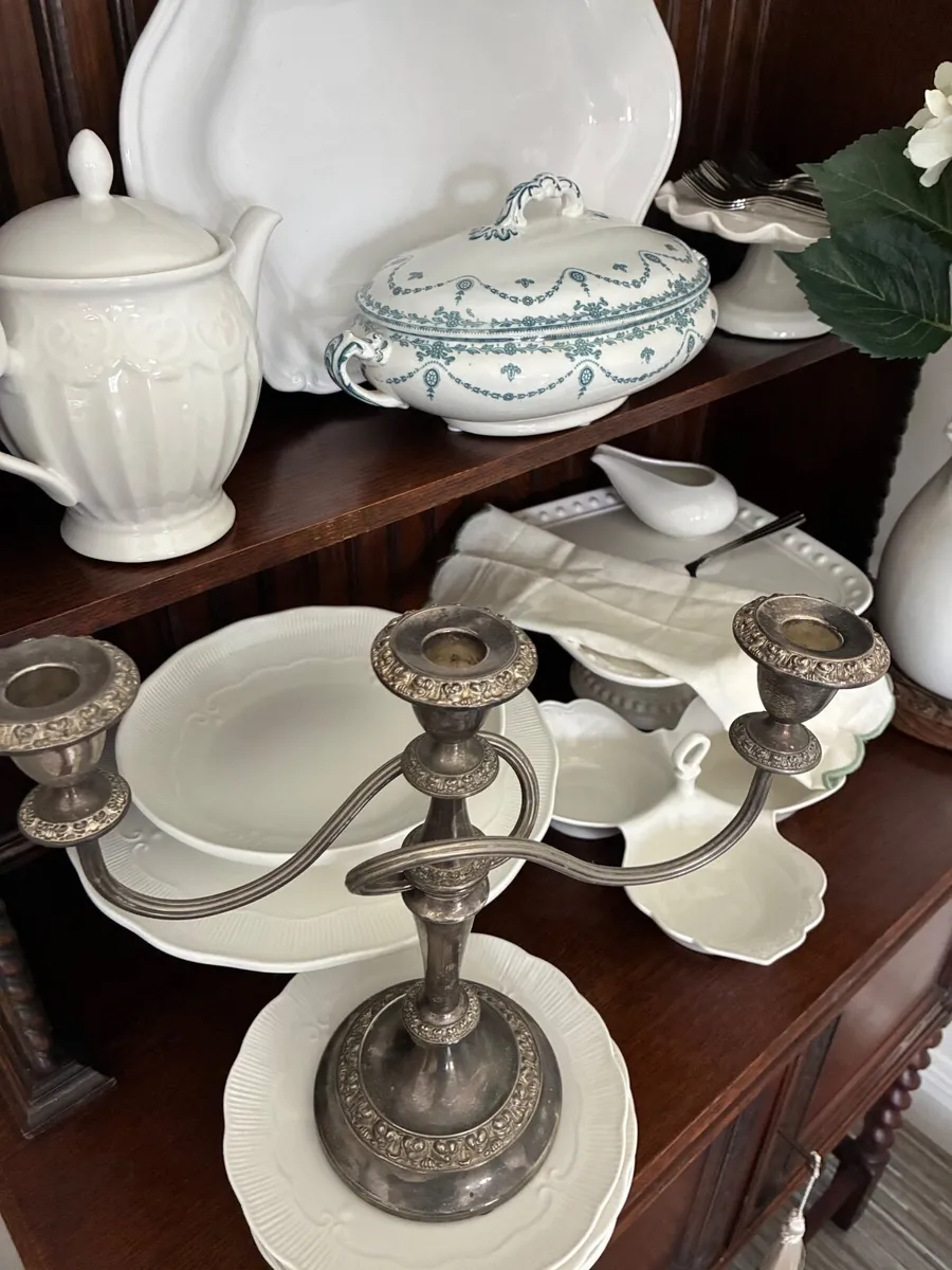 Silver Plated Candelabra - Image 4