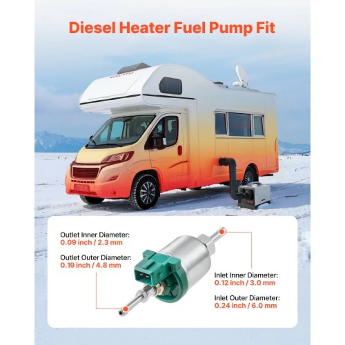Diesel Heater Fuel Pump, 12V DC Car Air Heater Die - Image 2