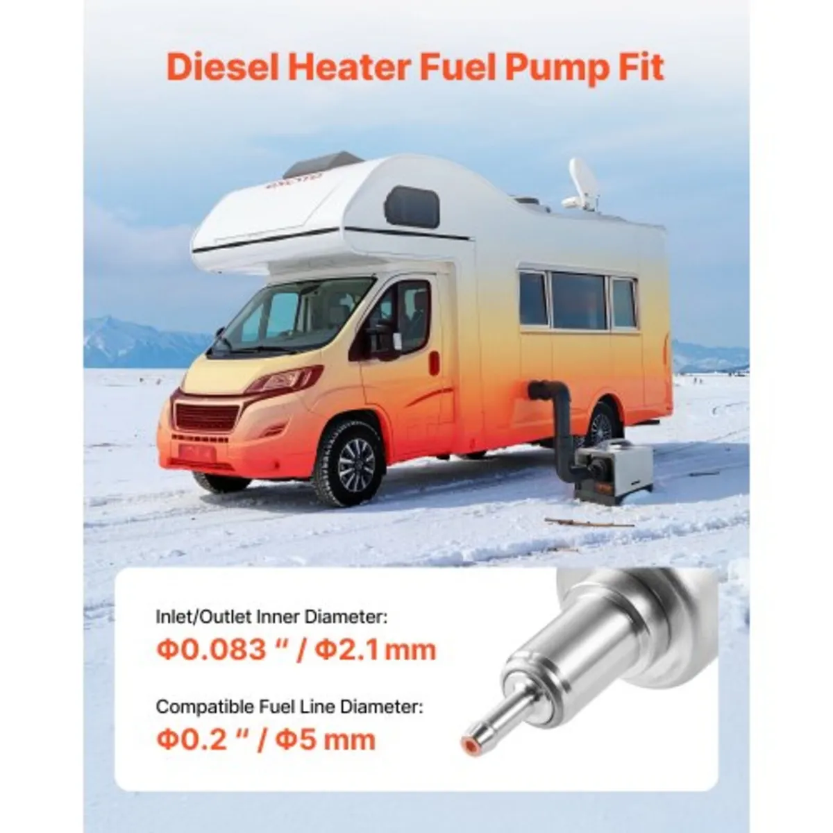 Diesel Heater Fuel Pump, 12/24V DC Car Air Heater - Image 3