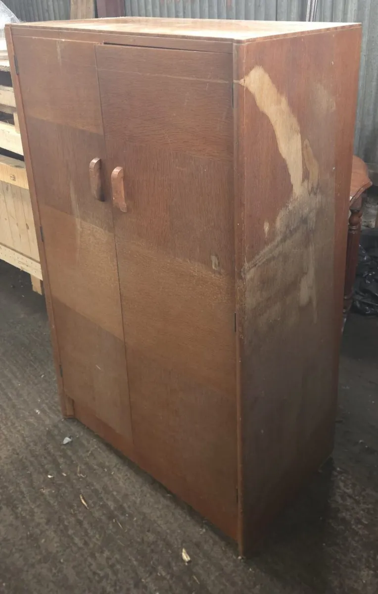Vintage wooden wardrobe - Image 3