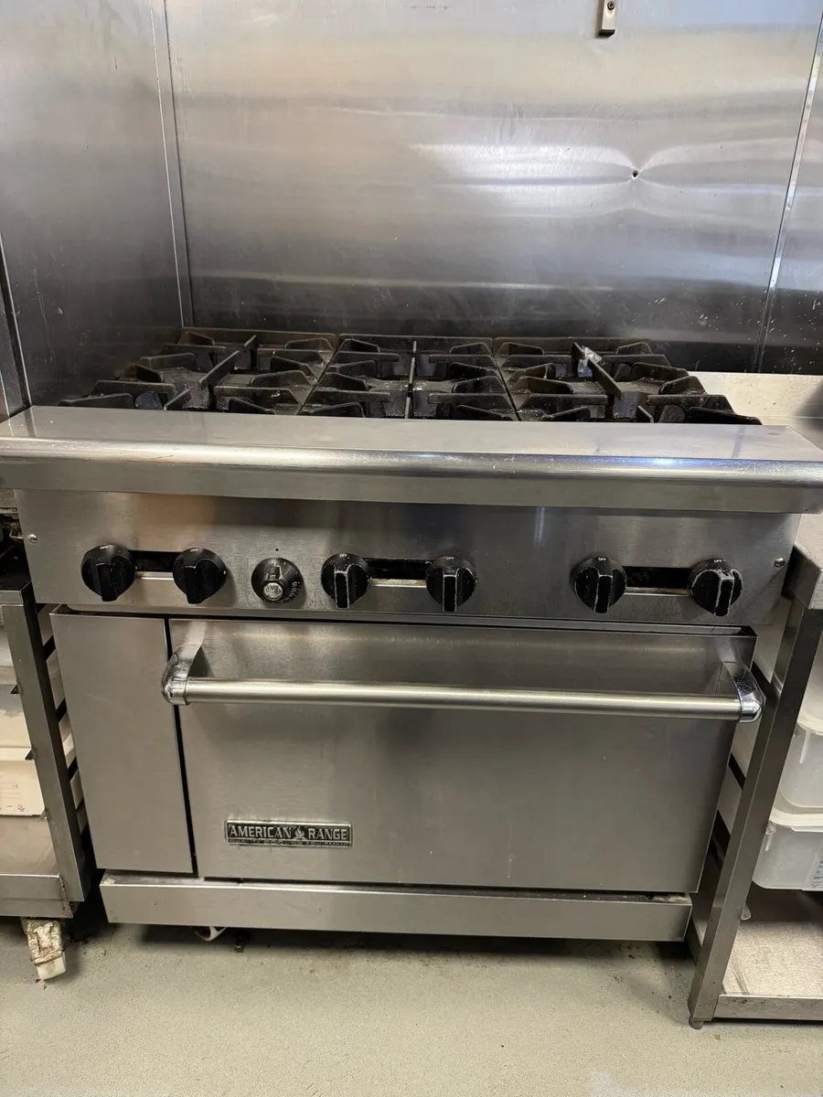 American range 6 burner with oven