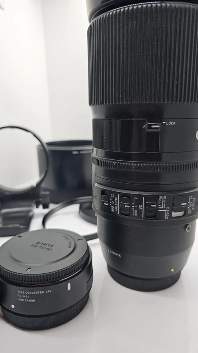 Sigma 150-600mm Contemporary for Canon + 1.4x Teleconverter + USB Dock - Image 3