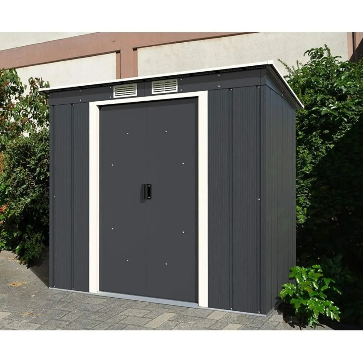 🏡 8x4 ECO PENT STEEL GARDEN SHED – FREE DELIVERY - Image 1