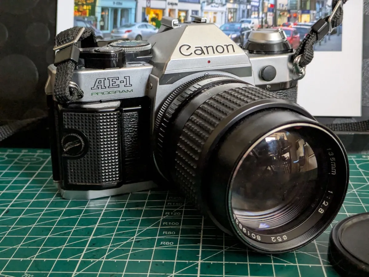 Canon AE-1 Program + 135mm /2.8 lens. - Image 1