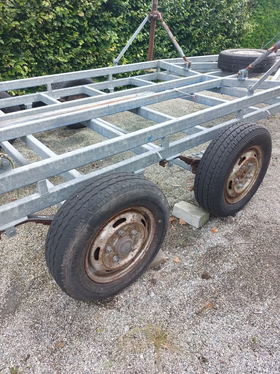 Yacht trailer galvanised with suspension - Image 1